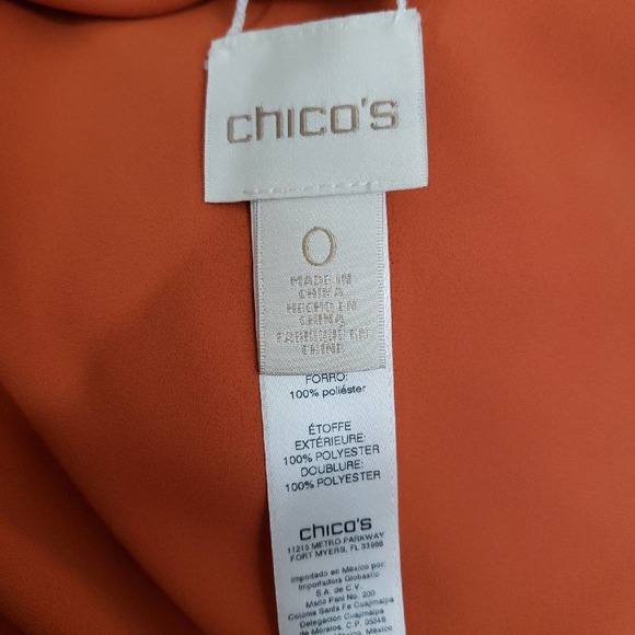 Chico's Wear 2 Ways Orange and Red Tank Sz 0 - Picture 4 of 6